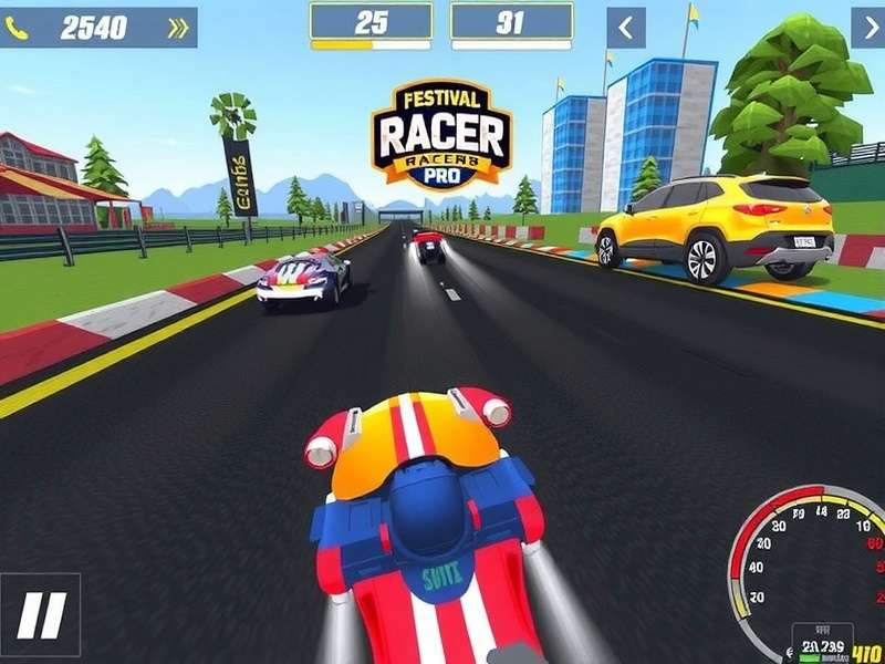 Festival Racer Pro Game Screenshot